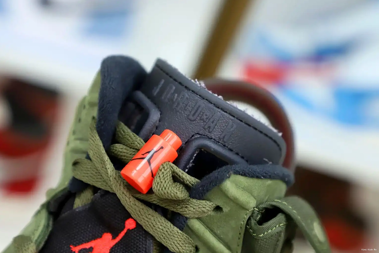 AIR SCOTT TRAVIS 'OLIVE' RETRO Kimikick JORDAN 6 X 0706